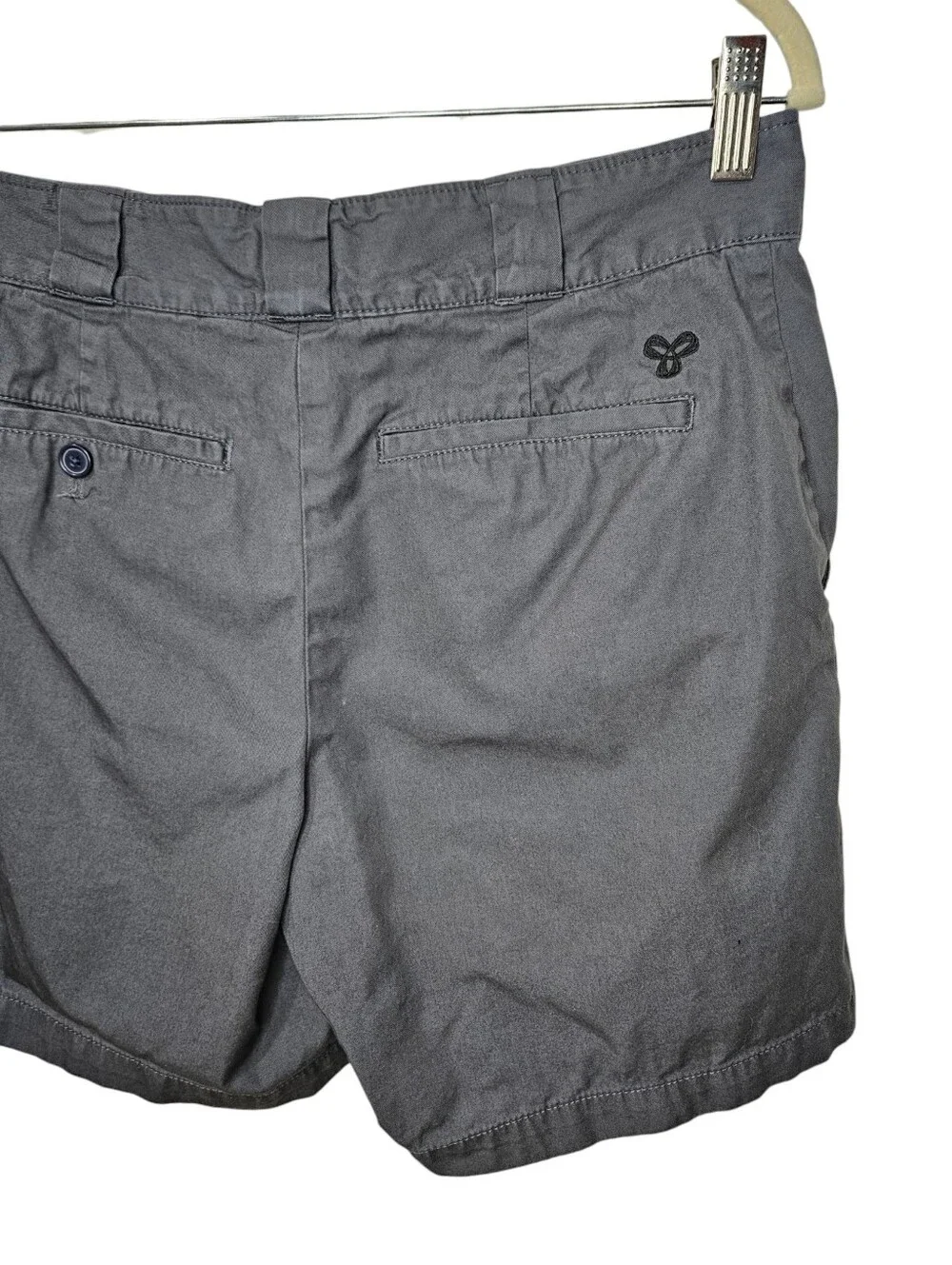 Tna Aritzia Black Twill Cotton Chino Shorts Size 6 Clean Girl Minimalist